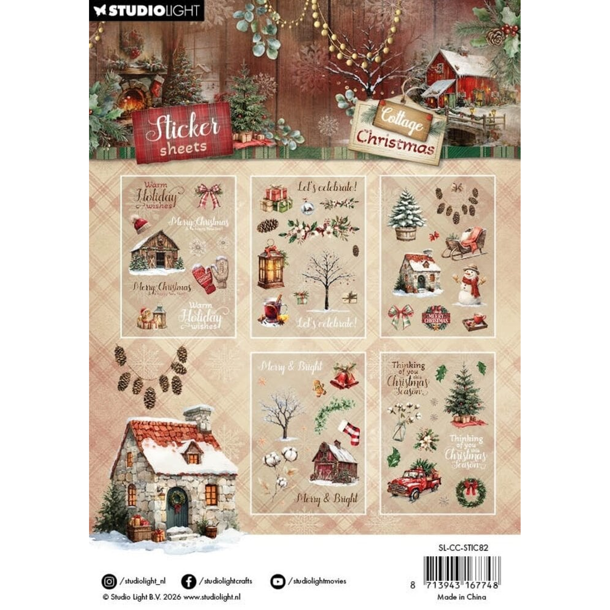 Cottage Christmas Elements & Texts