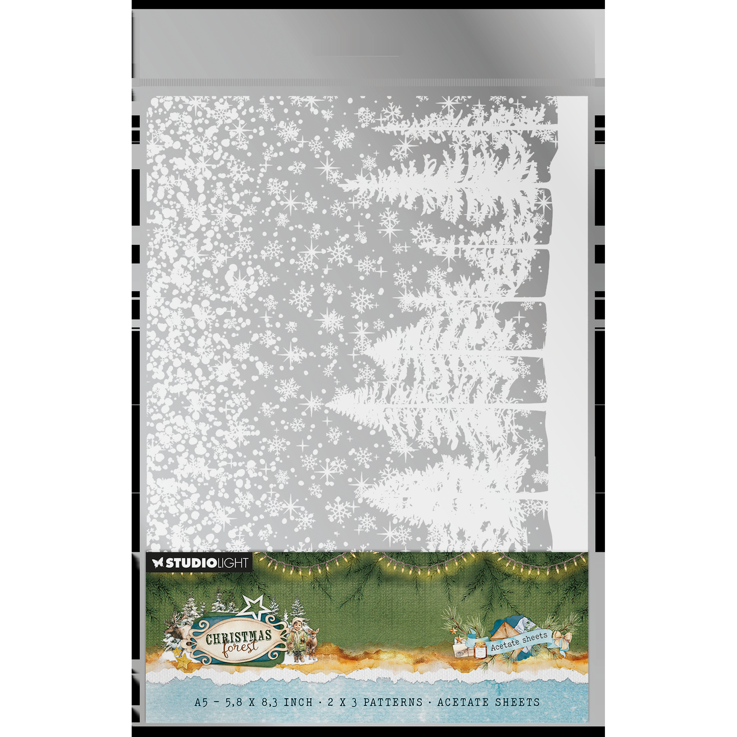 Christmas Forest Acetate - Snow & Landscape