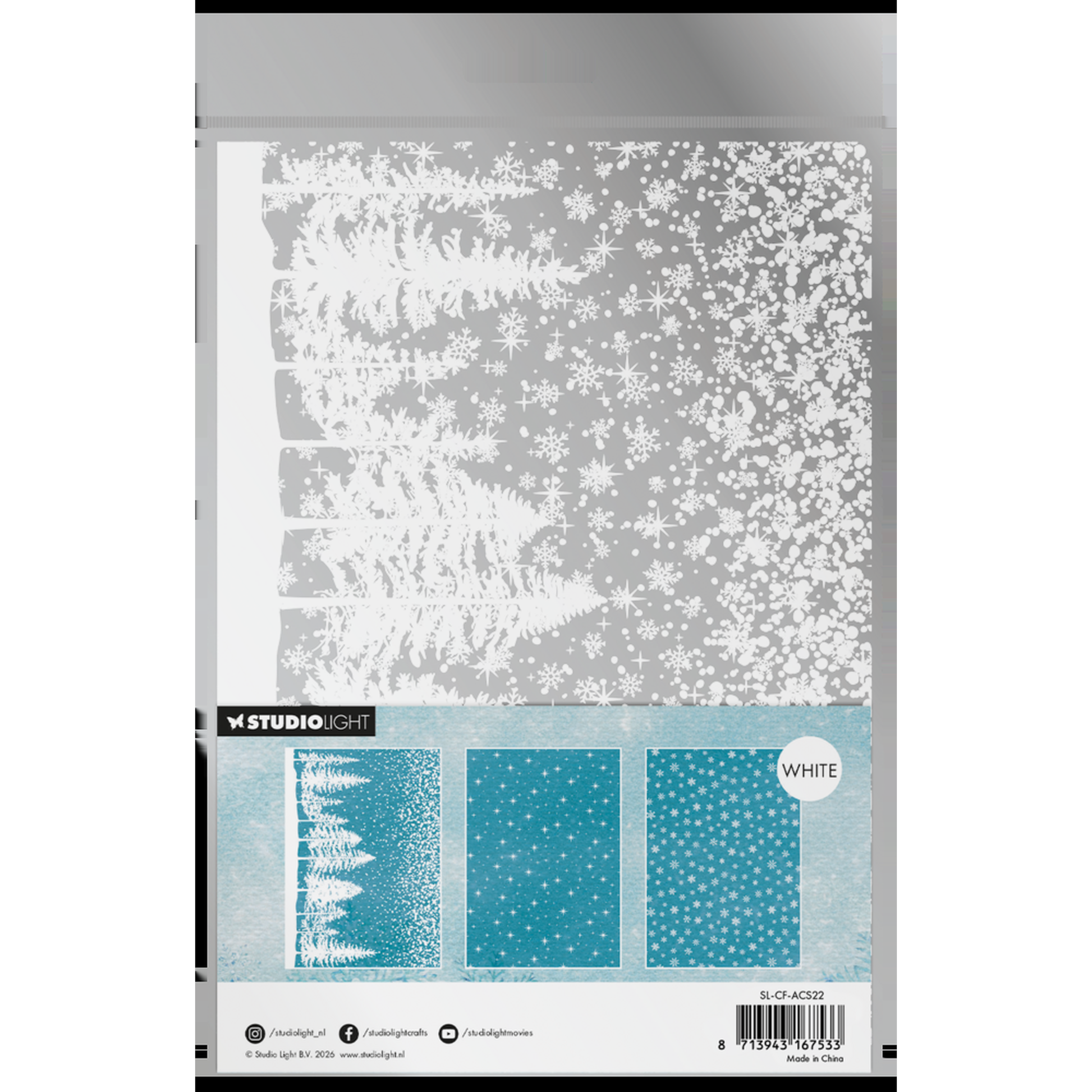 Christmas Forest Acetate - Snow & Landscape