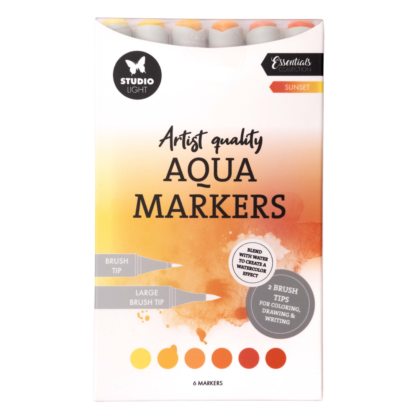 Aqua Markers Sunset