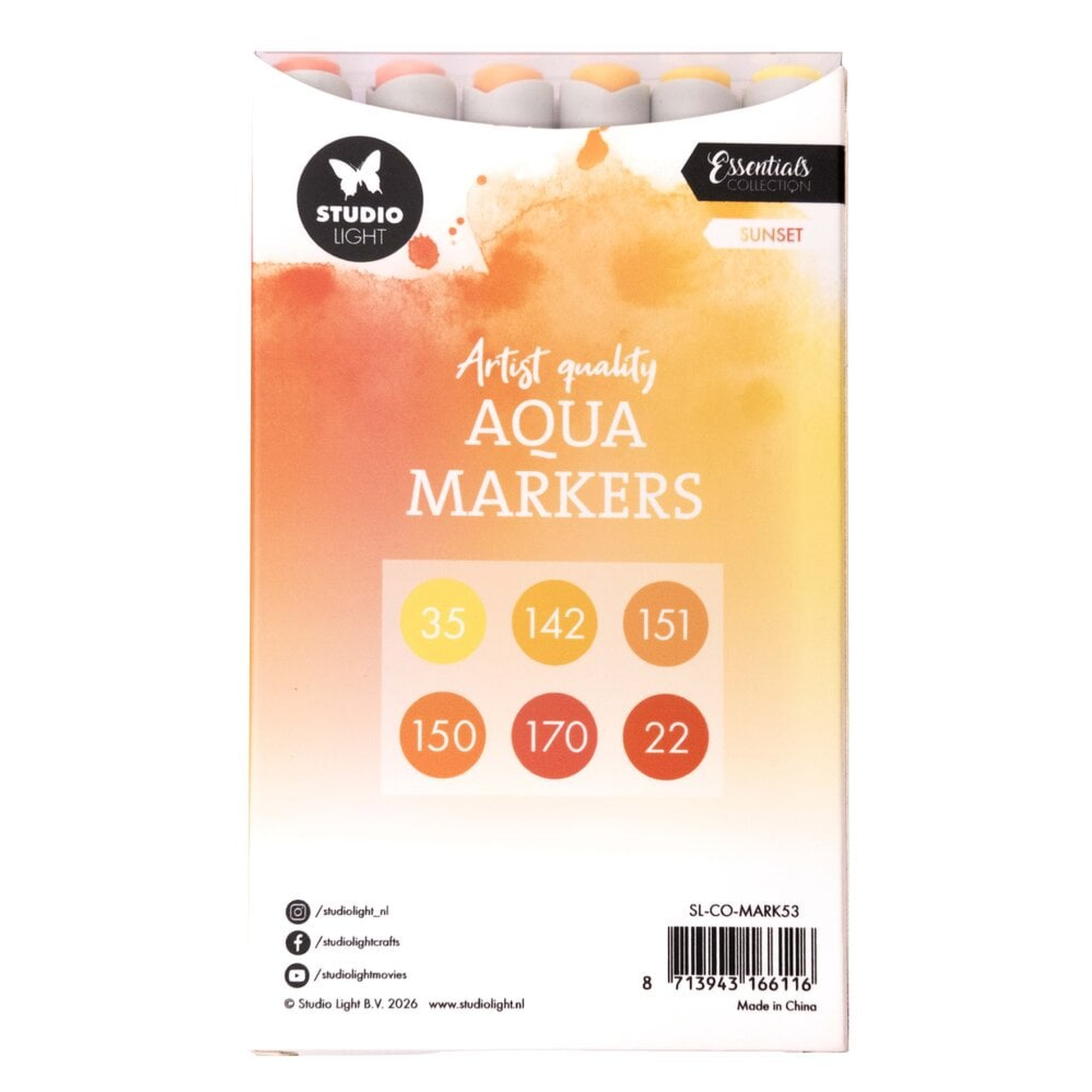 Aqua Markers Sunset