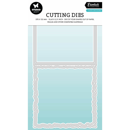 Torn Edge Folded Card Square
