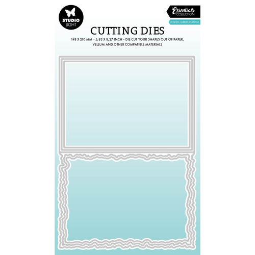 Torn Edge Folded Card Rectangle
