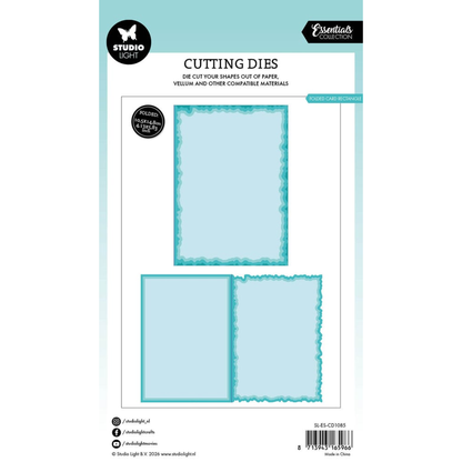 Torn Edge Folded Card Rectangle