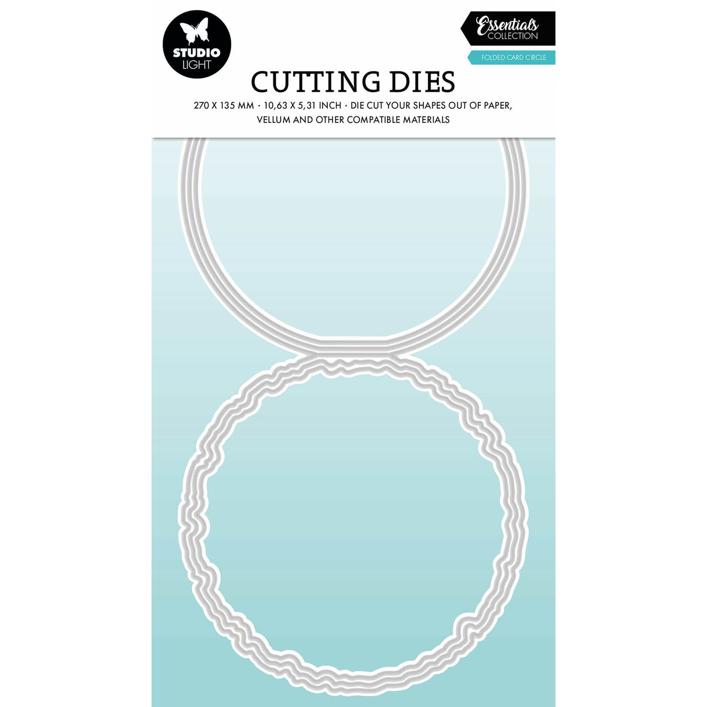 Torn Edge Folded Card Circle