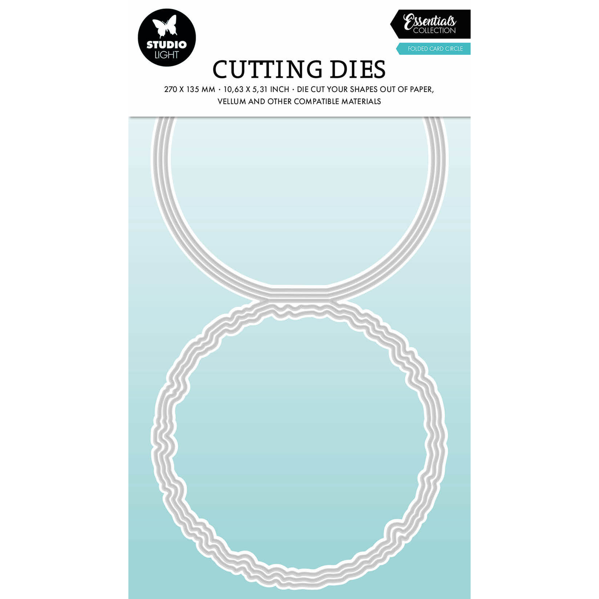Torn Edge Folded Card Circle