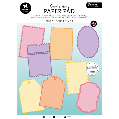 Happy and Bright Card Shapes for 105x148mm Cards