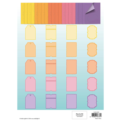 Happy and Bright Card Shapes for 127x178mm Cards