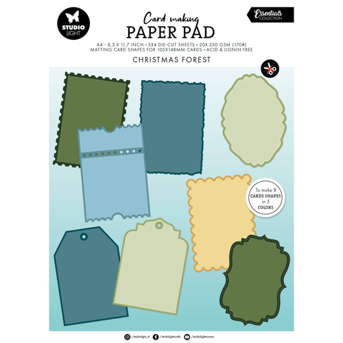 Christmas Forest Card Shapes for 105x148mm Cards