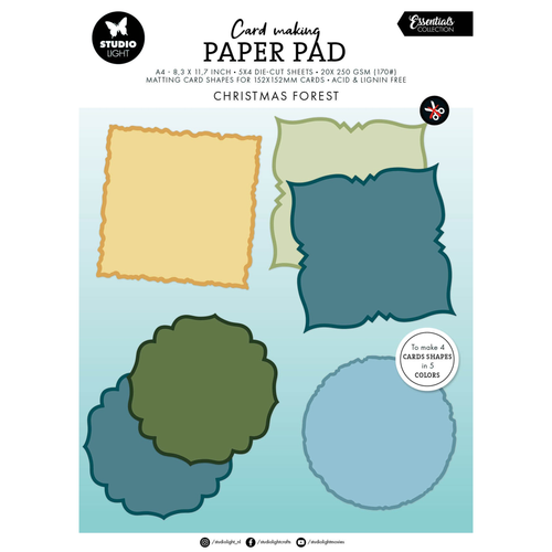 Christmas Forest Card Shapes for 152x152mm Cards