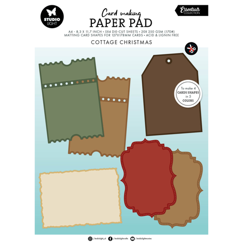 Cottage Christmas Card Shapes for 127x178mm Cards