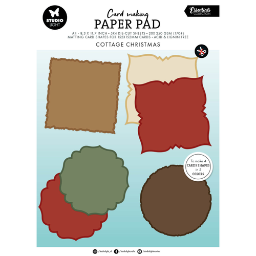 Cottage Christmas Card Shapes for 152x152mm Cards