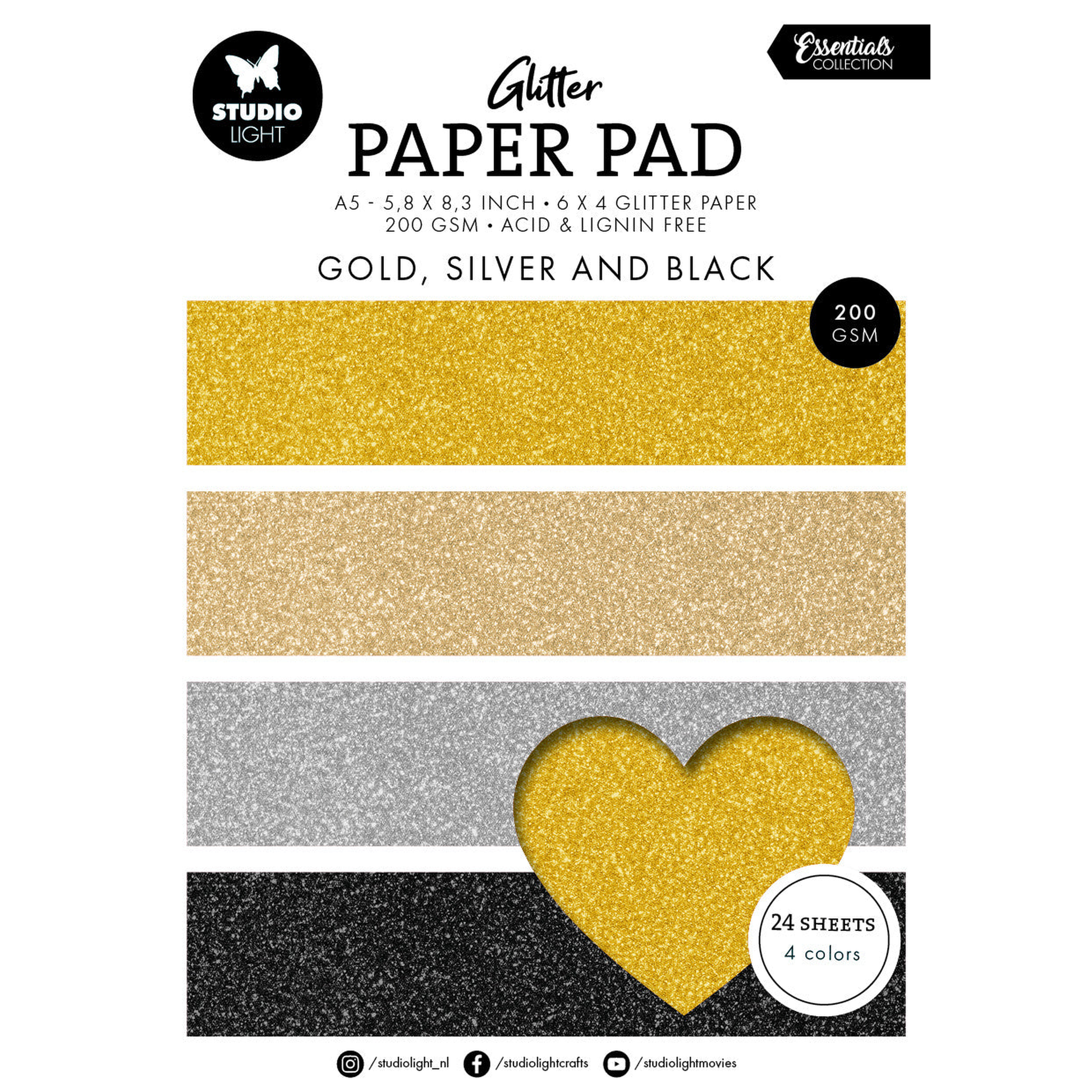 Gold, Silver And Black