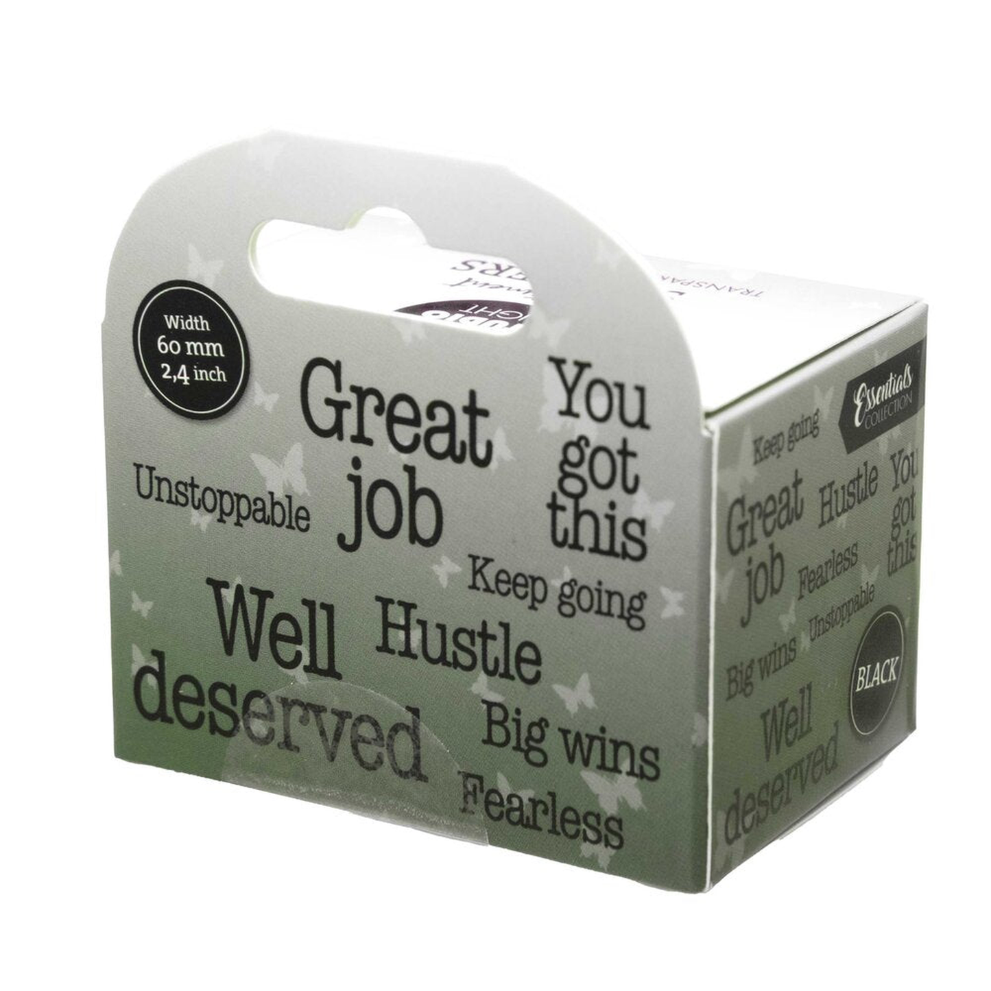 Big Wins Black Transparent Stickers on Roll