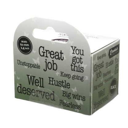 Big Wins Black Transparent Stickers on Roll