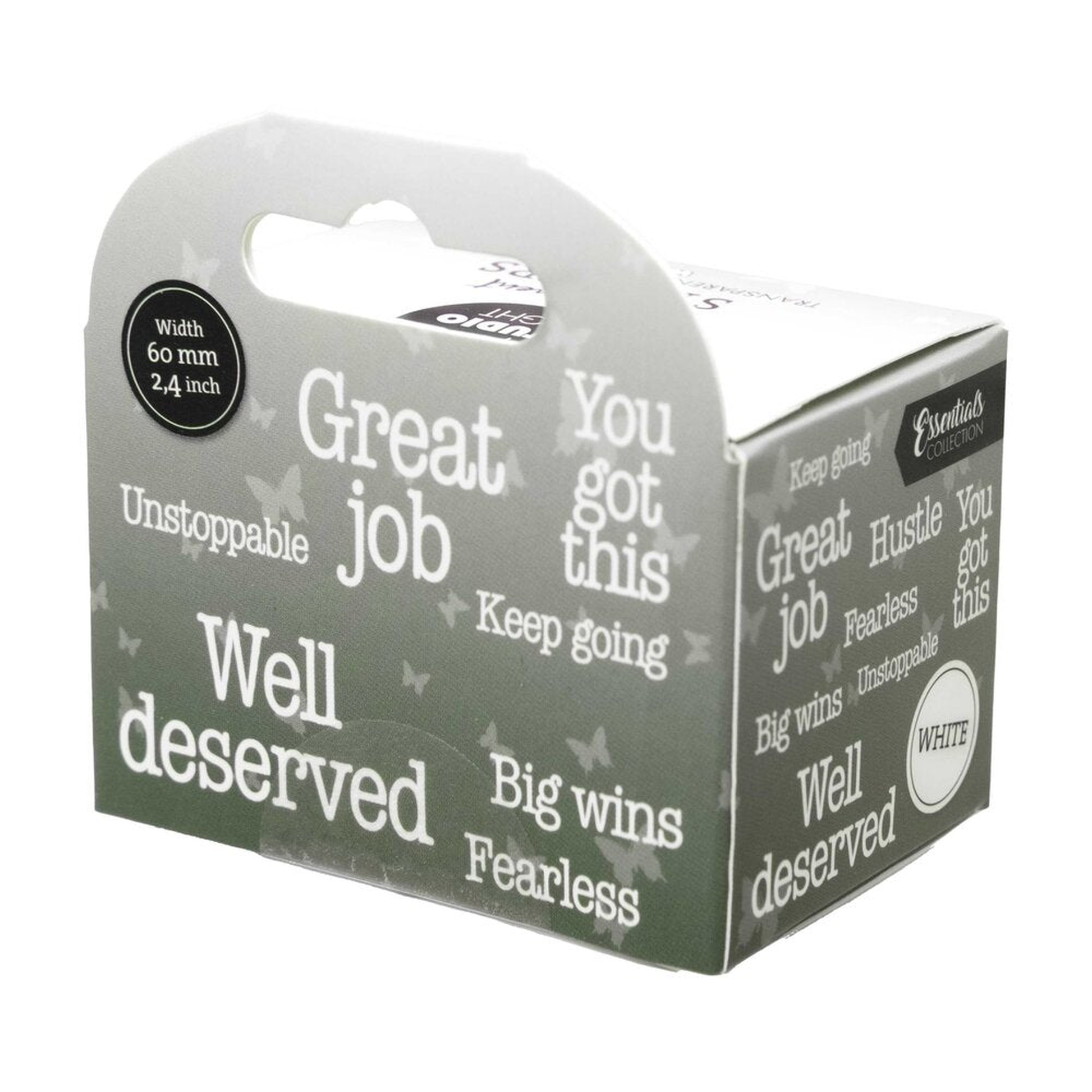 Big Wins White Transparent Stickers on Roll