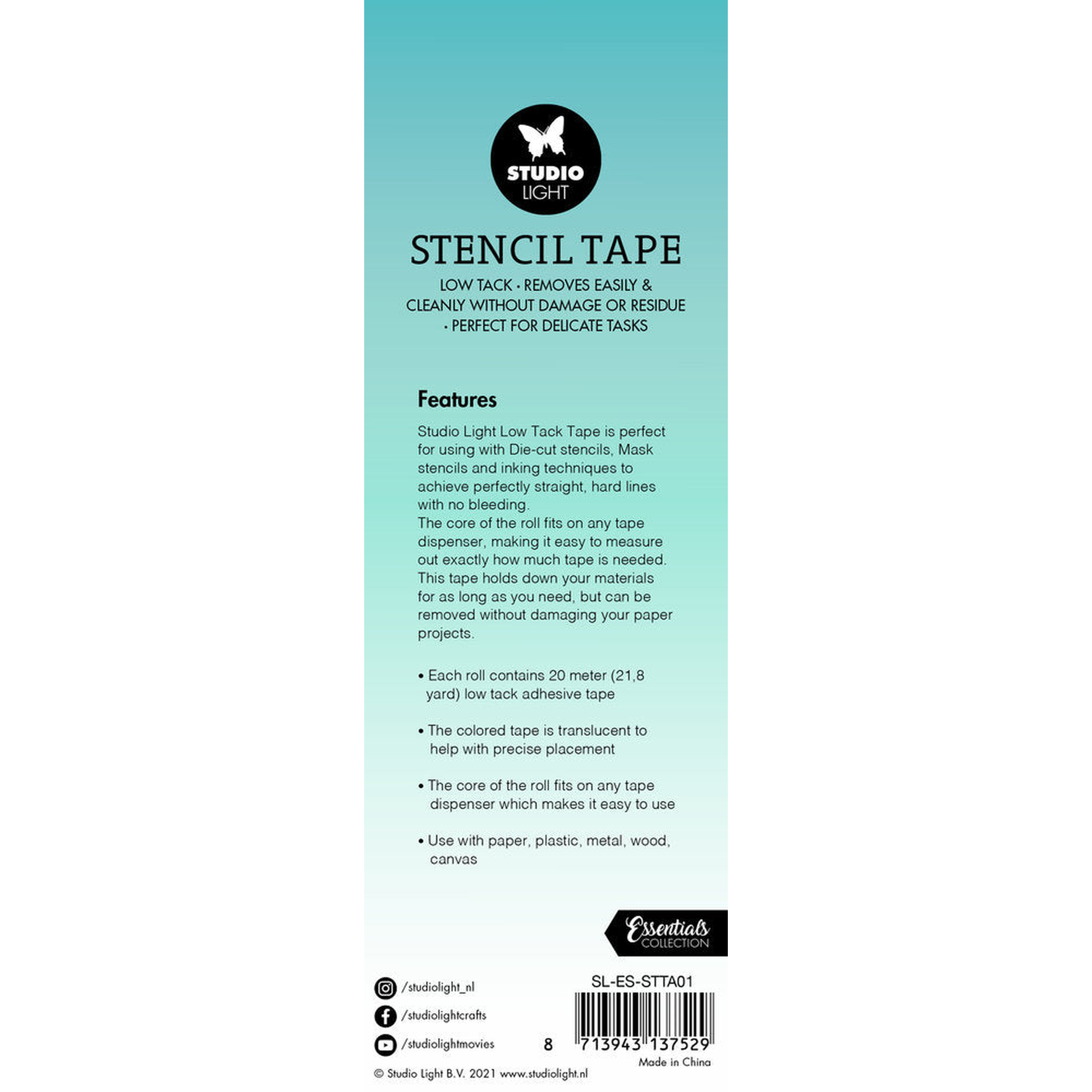 Stencil & Stamp Masking Tape Low Tack