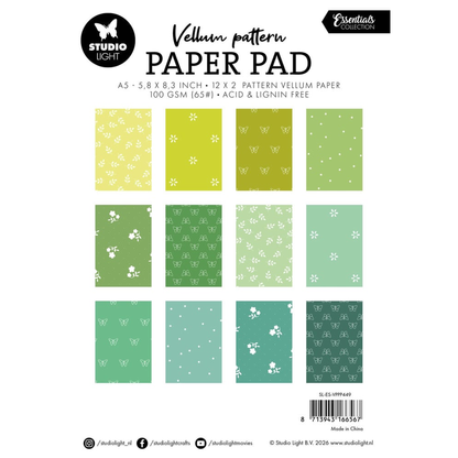 Shades of Green Vellum Pattern