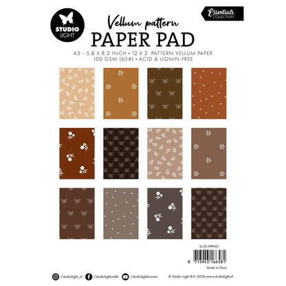 Shades of Brown Vellum Pattern