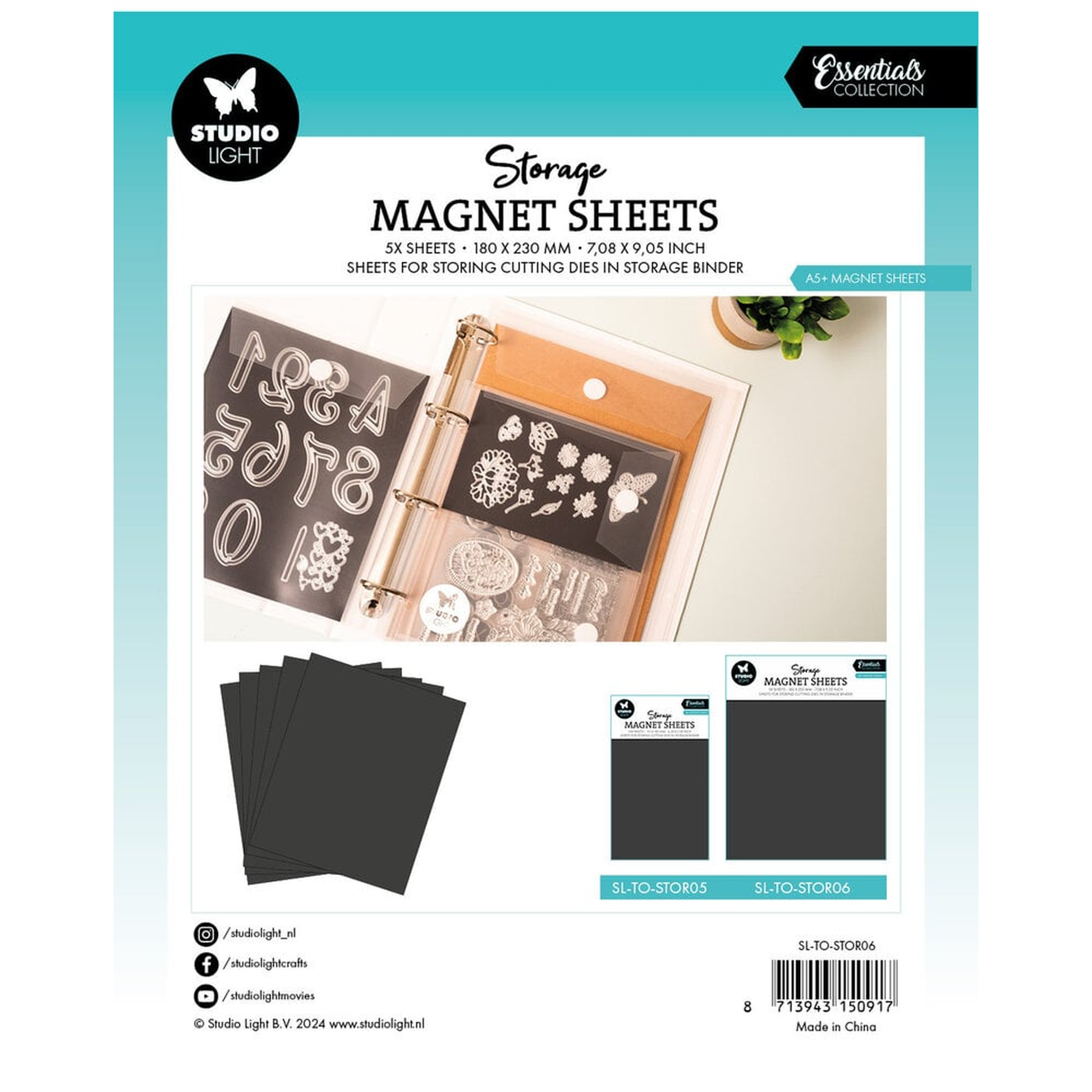 Storage Magnet Sheets A5+ Magnetic Sheets