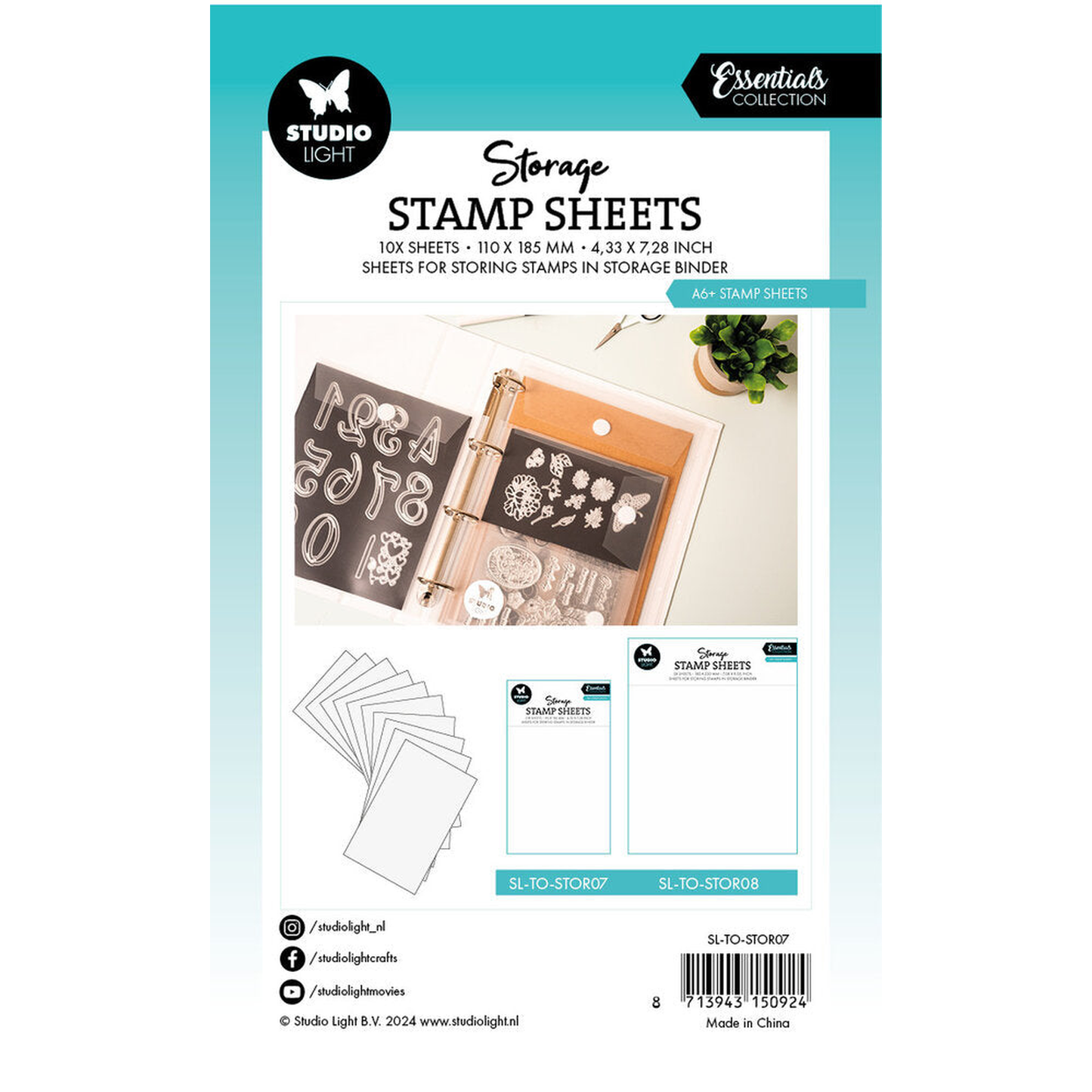 Storage Stamp Sheets A6+ Stamp Sheets