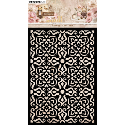 Teddy's Tea Time - Baroque Pattern