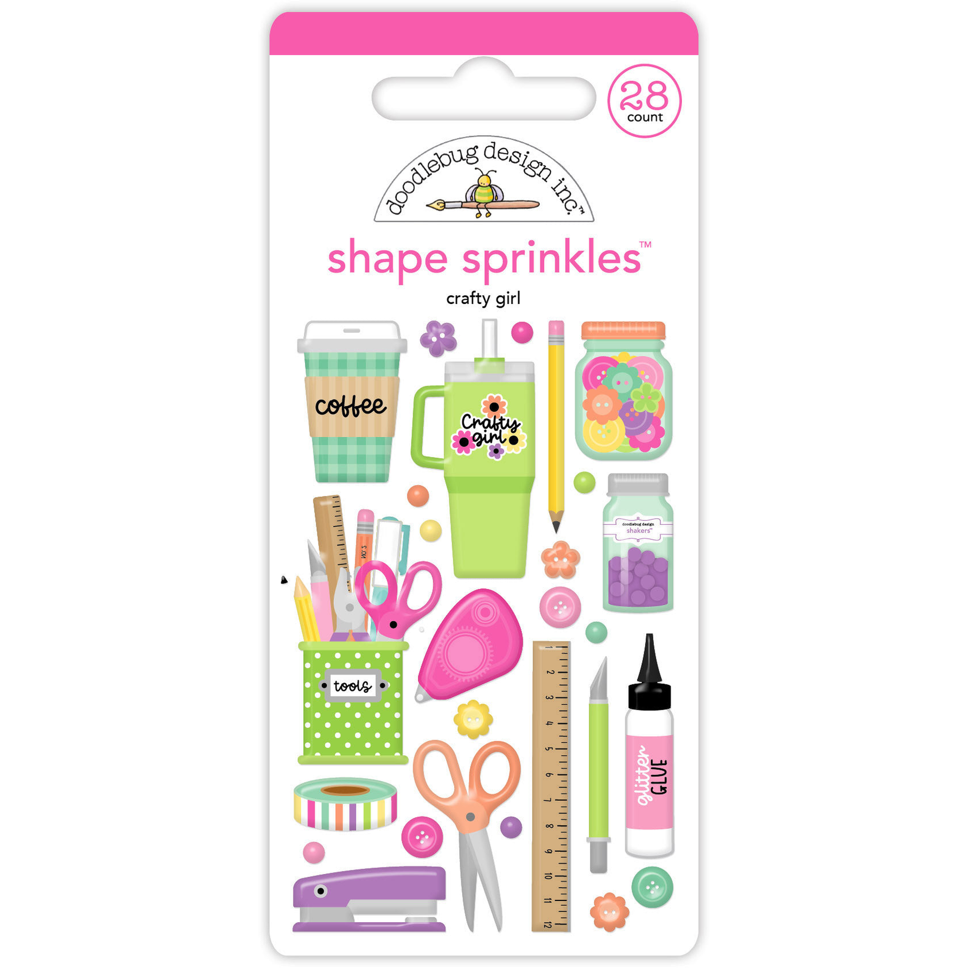 Color Me Crafty Crafty Girl Shape Sprinkles