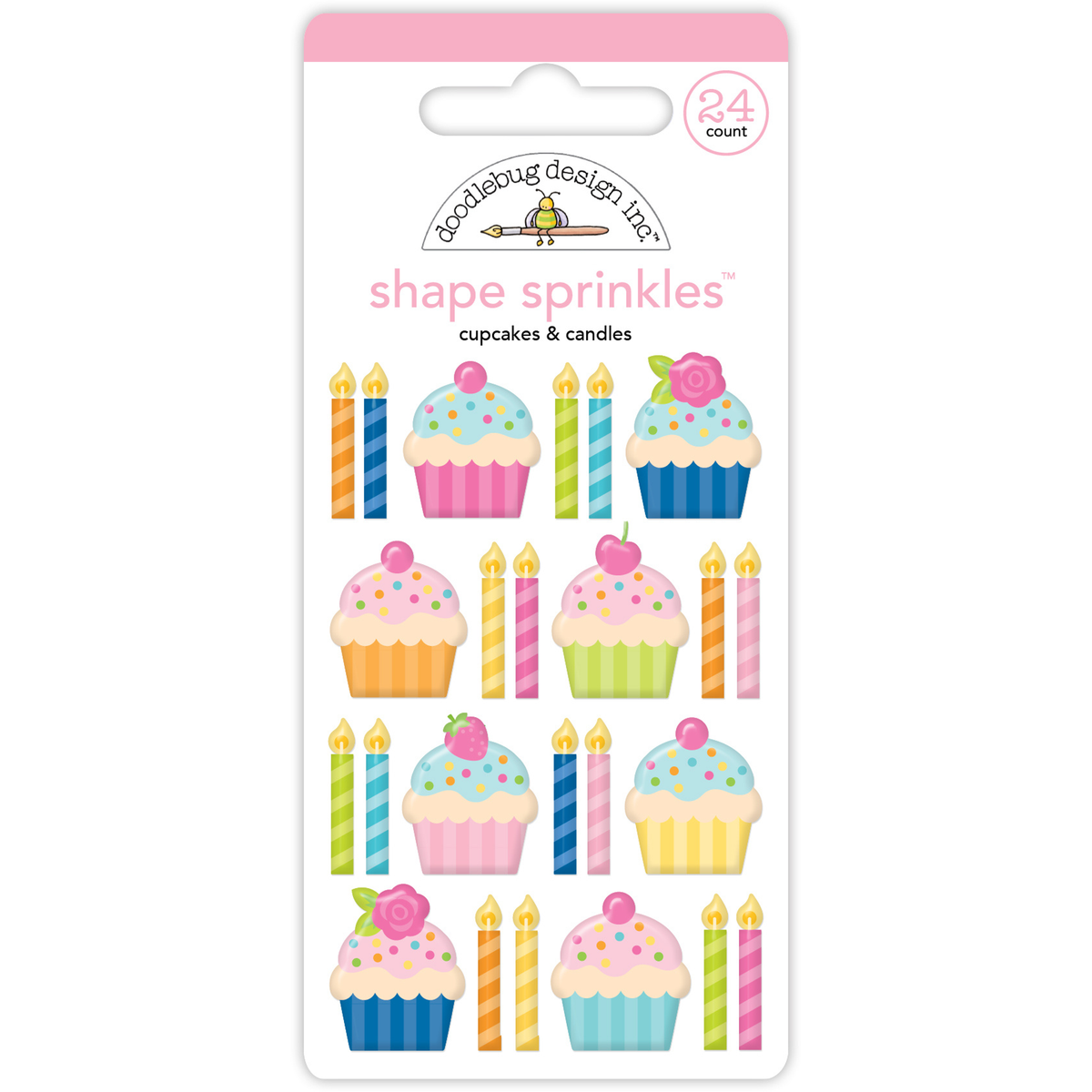Cupcakes & Candles Shape Sprinkles