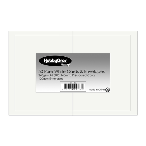 Cards & Envelopes Pure White