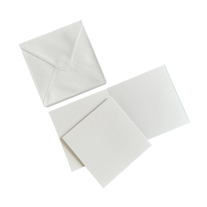 Cards & Envelopes 3x3 Inch Pure White