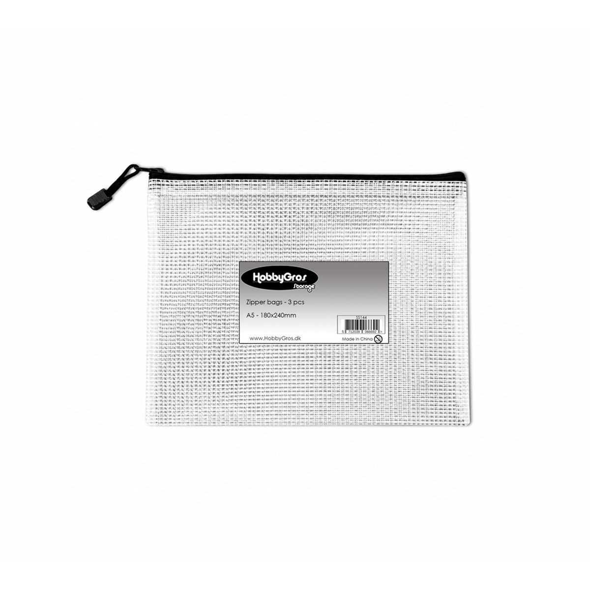 Transparent A5+ Zip Bag