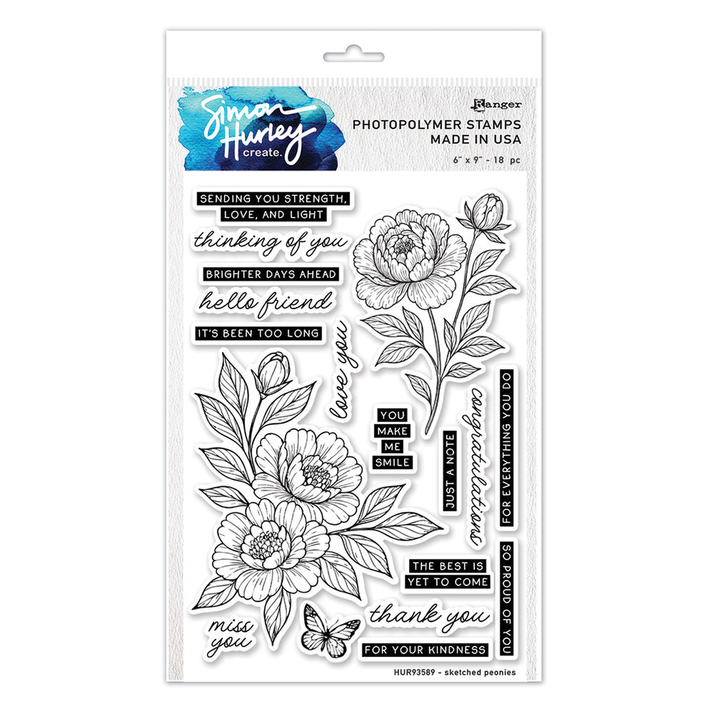 Simon Hurley create. - Sketched Peonies