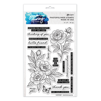Simon Hurley create. - Sketched Peonies