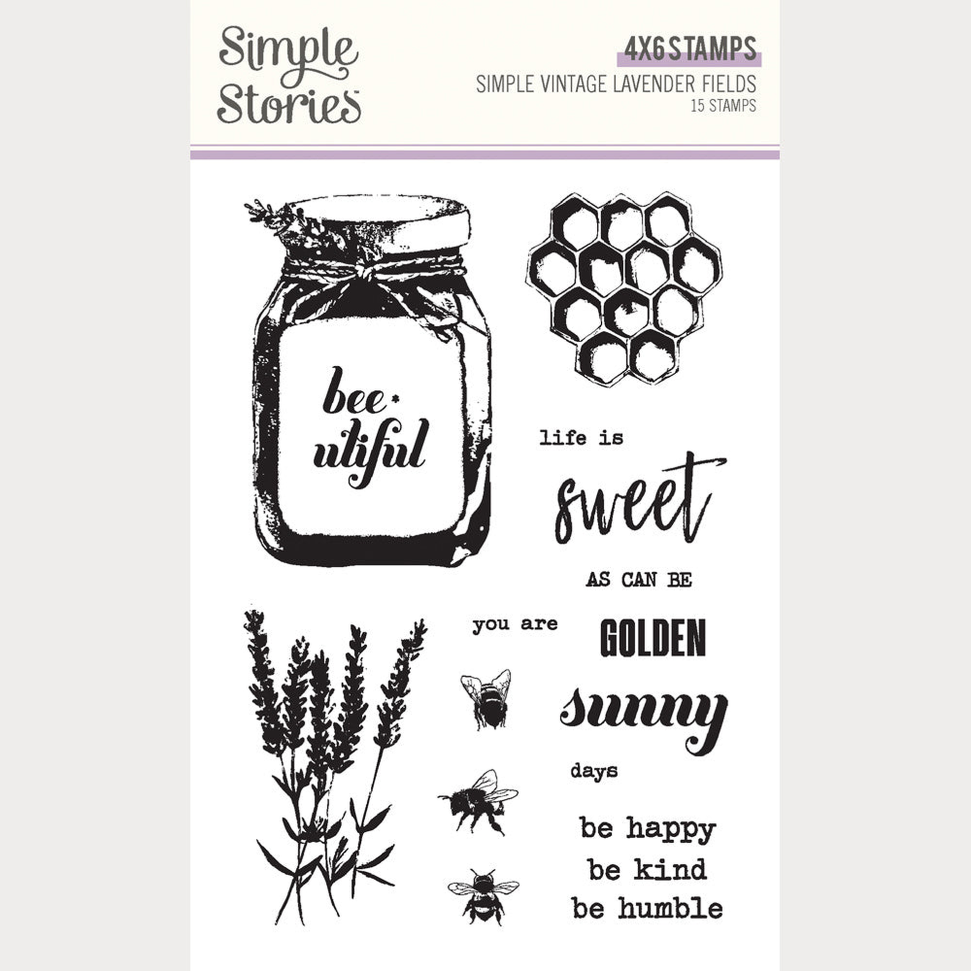 Simple Vintage Lavender Fields