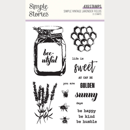 Simple Vintage Lavender Fields