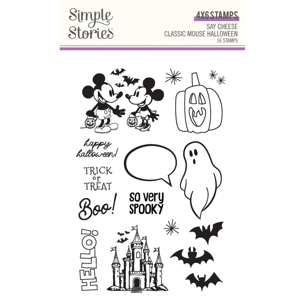 Say Cheese Classic Mouse Halloween Stamps