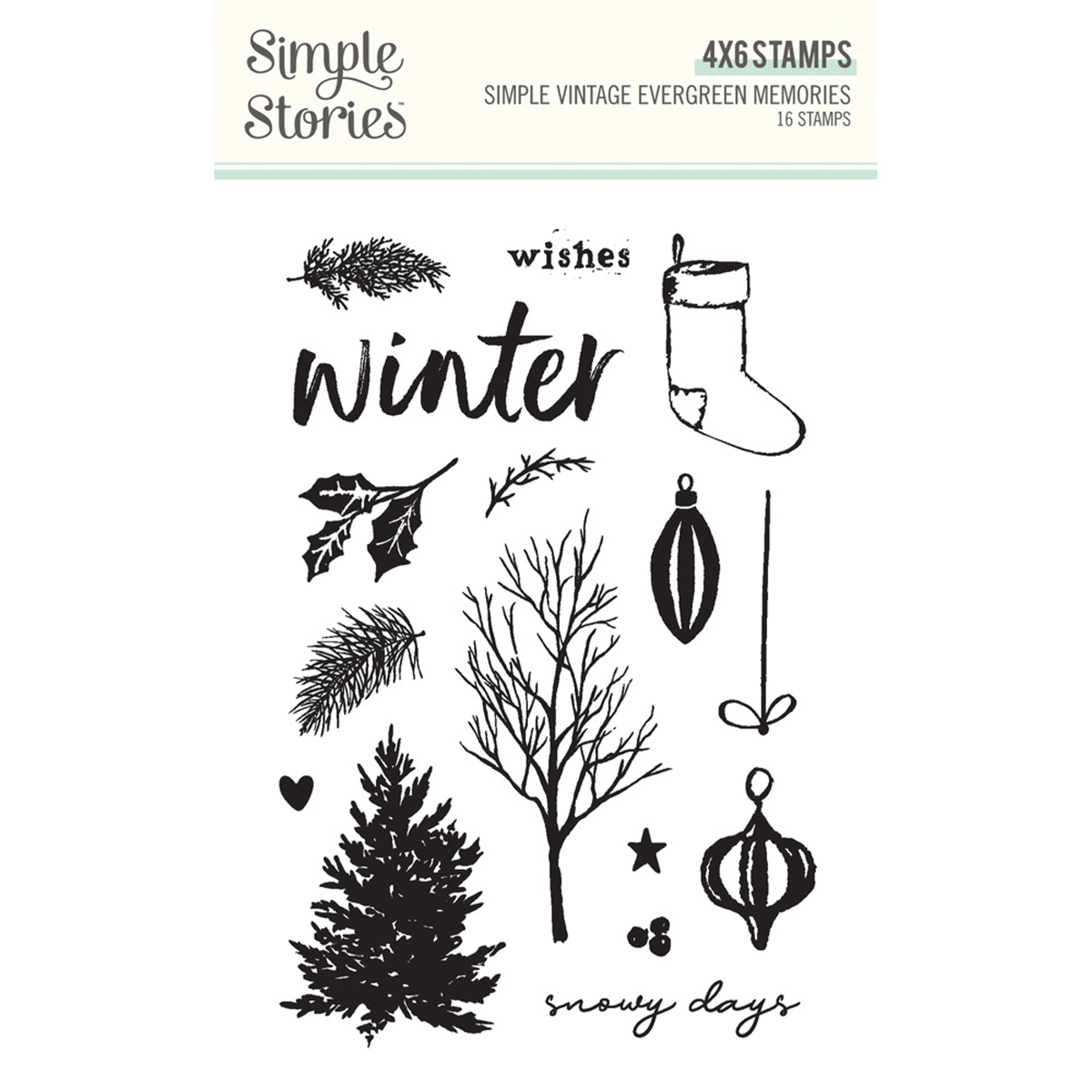 Simple Vintage Evergreen Memories