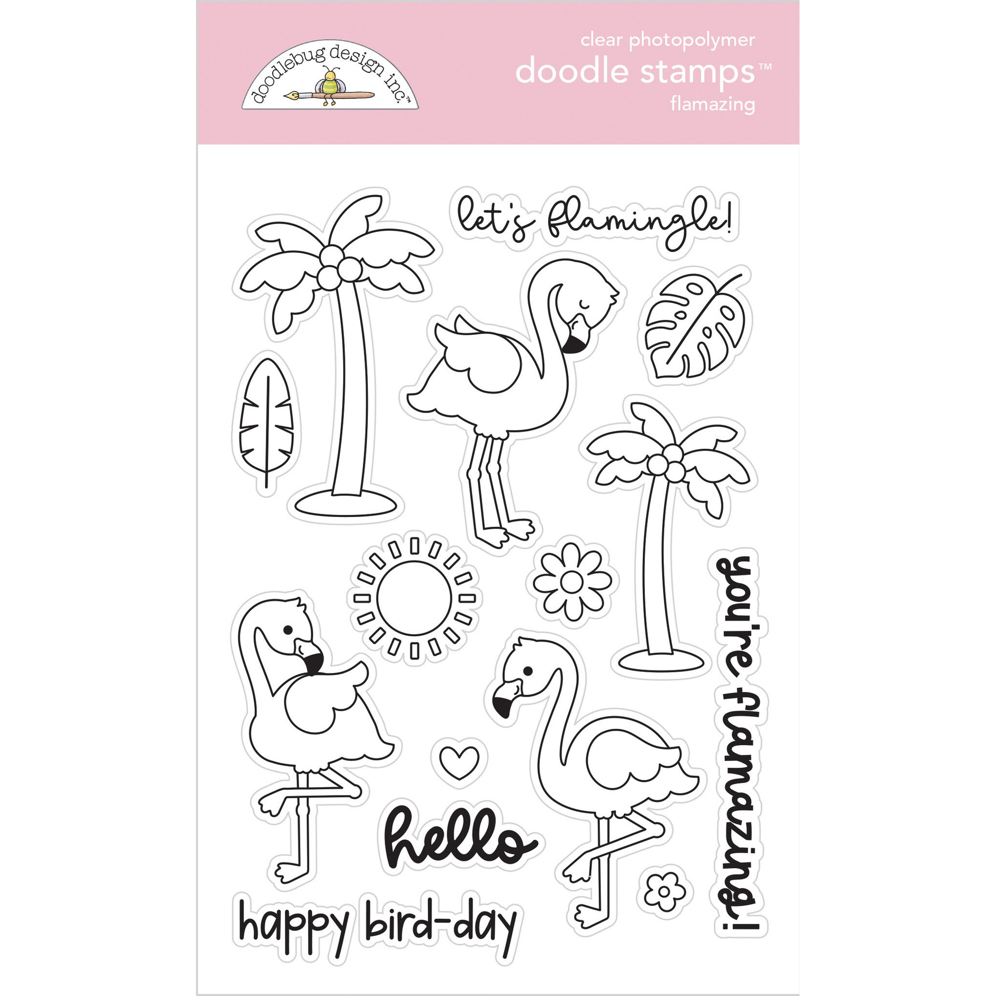 Summer Fun Flamazing Doodle Stamps