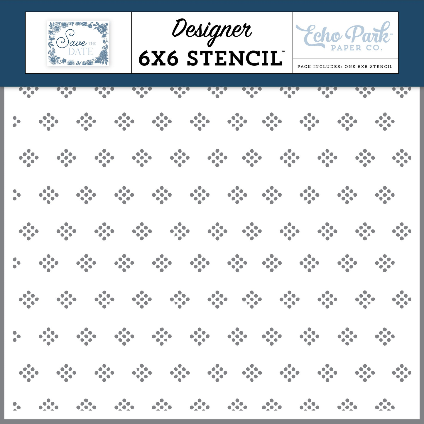 Save The Date - Bridal Dot Diamonds
