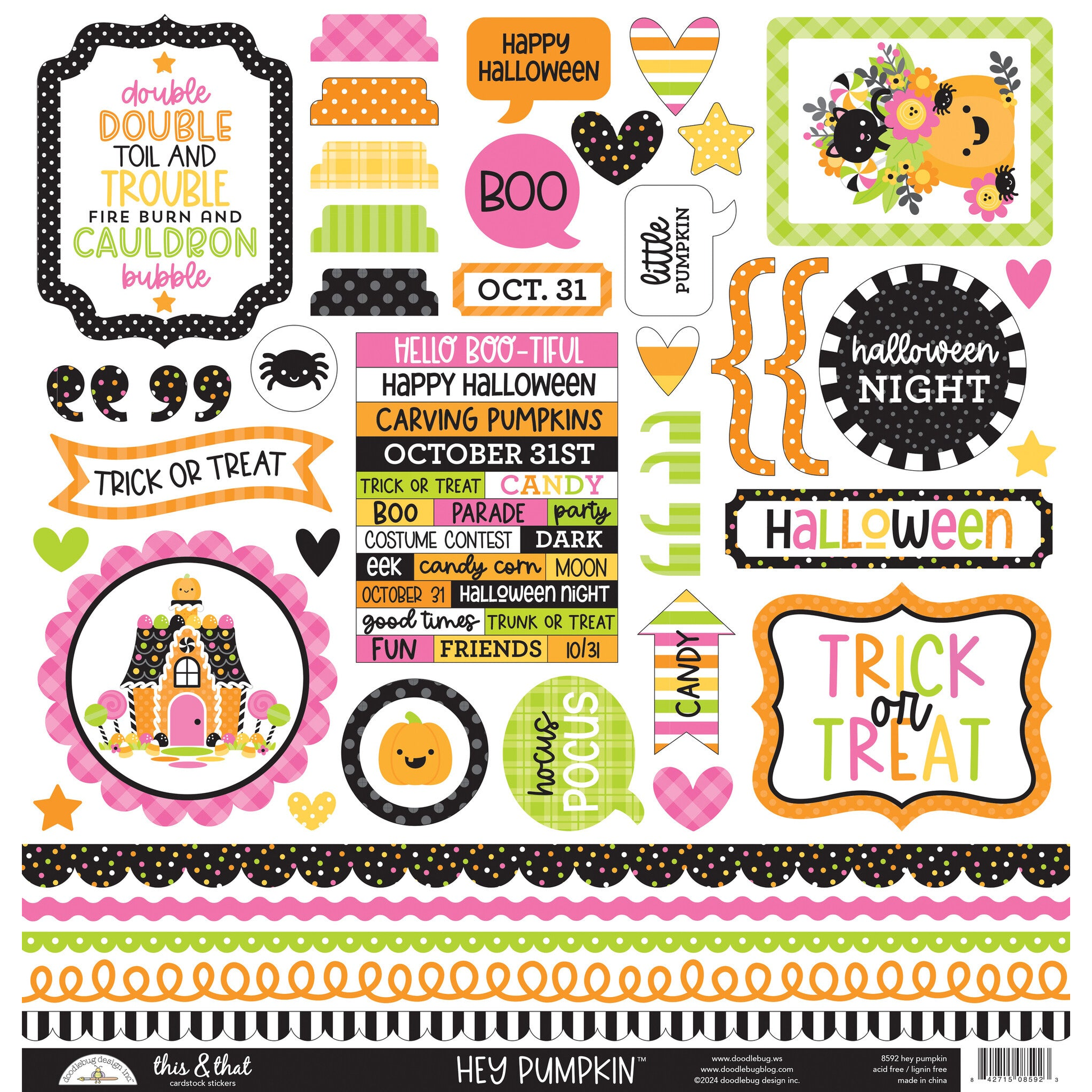 Hey Pumpkin This & That Stickers