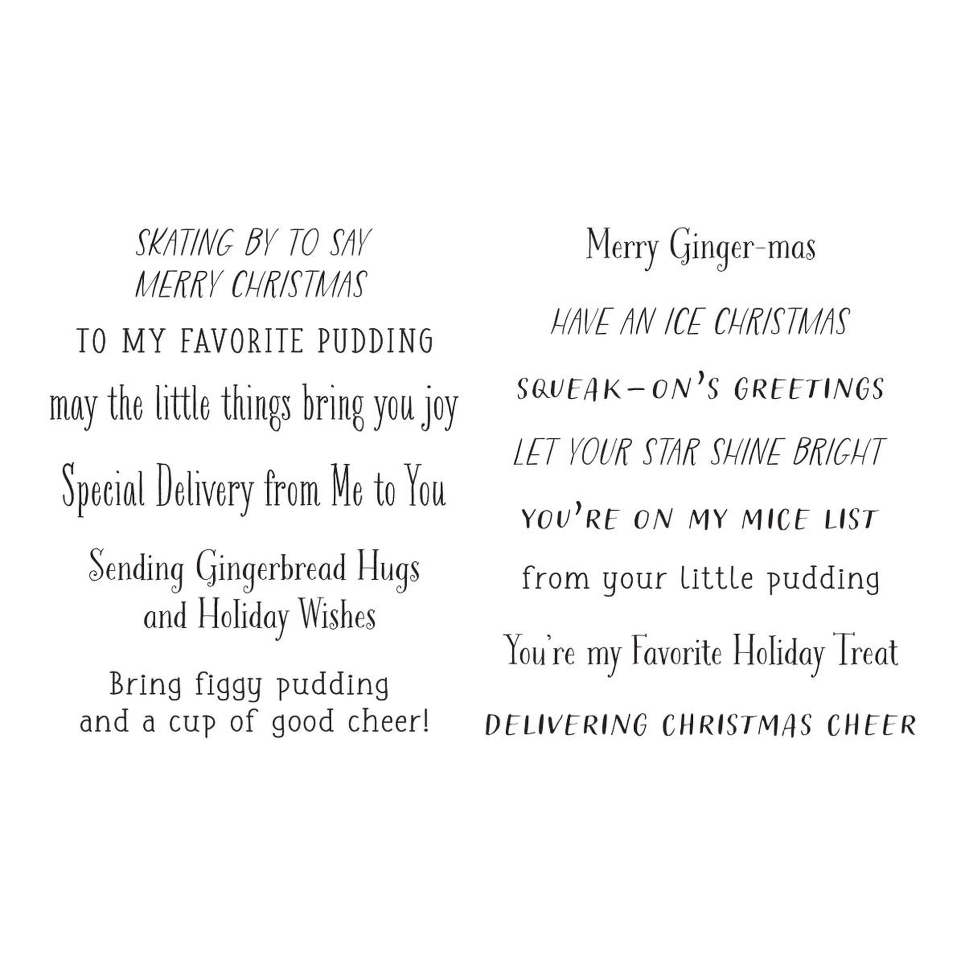 Dancin Christmas Sentiments