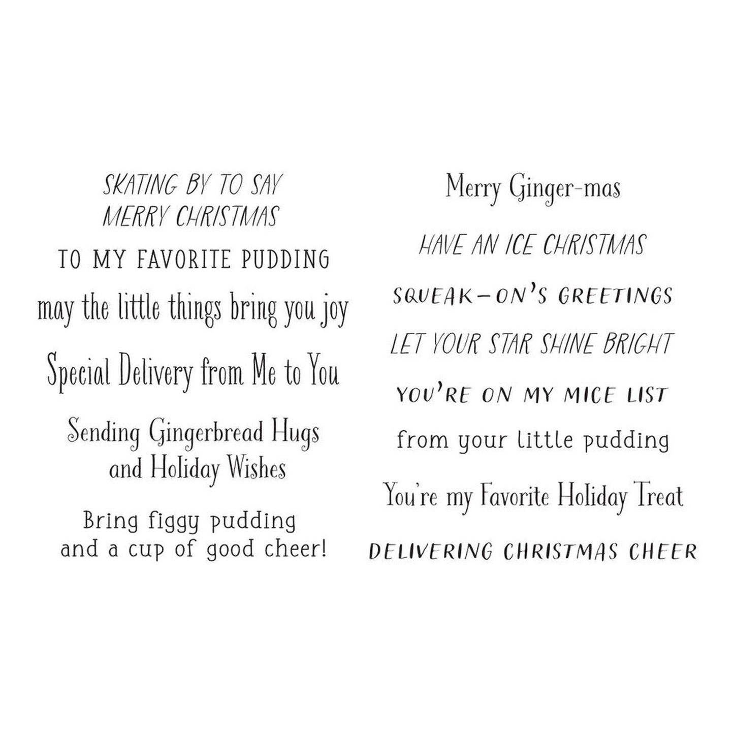 Dancin Christmas Sentiments