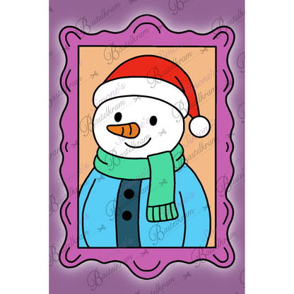 Digistamp Schneemann Porträt
