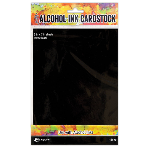 Alcohol Ink Cardstock Black Matte