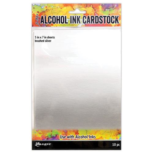 Alcohol Ink Cardstock Brushed Silver