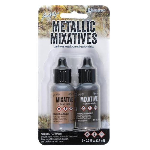 Tim Holtz Metallic Mixative Kits Rose Gold & Gunmetal