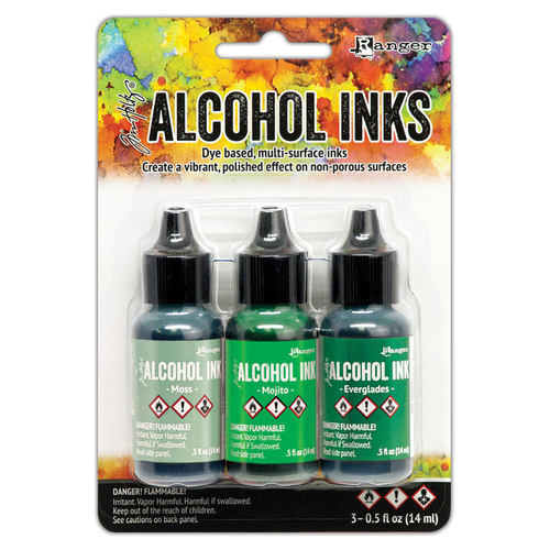 Alcohol Ink - Kit Mint/Green Spectrum