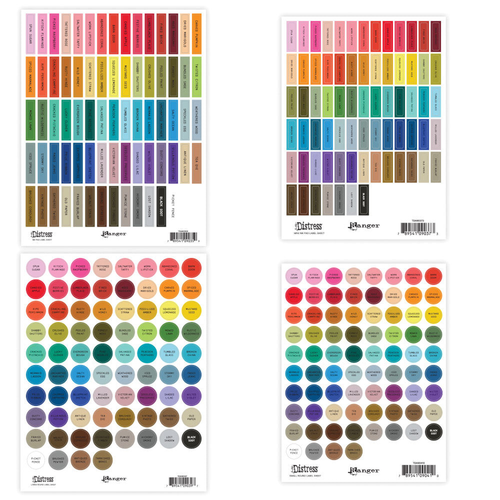 Tim Holtz Distress Label Assortment Sheets Black