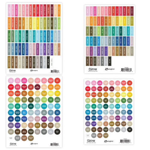 Tim Holtz Distress Label Assortment Sheets White