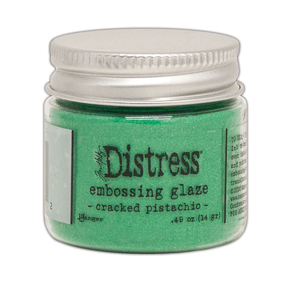 Distress Embossing Glaze Cracked Pistachio